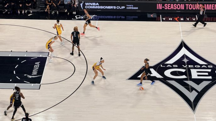 Las Vegas Aces at home against the L.A. Sparks.