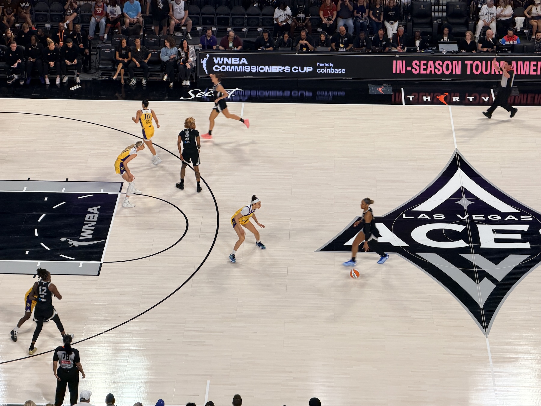 Las Vegas Aces at home against the L.A. Sparks.