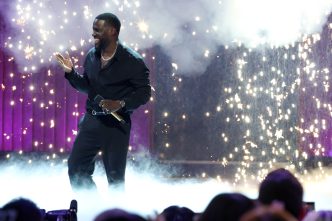 Kevin Hart reacts during Netflix’s The Roast of Kevin Hart live comedy special alongside celebrity guests at Netflix Is A Joke Fest 2026