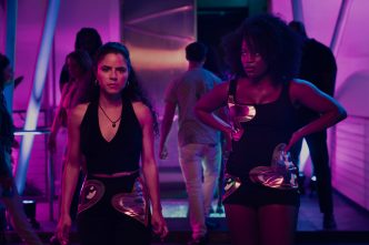 Shannon Gisela as Etta Tiger Jonze & Brittany Adebumola as Lovely in Peacock’s crime thriller series M.I.A.