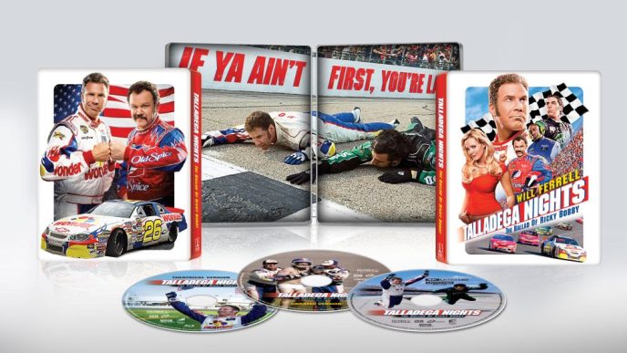Talladega Nights The Ballad of Ricky Bobby 20th Anniversary 4K UHD Limited Edition Steelbook artwork
