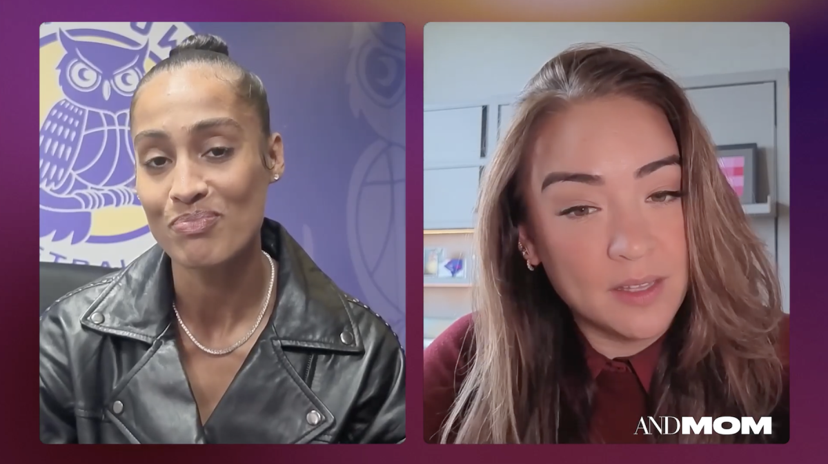 ANDMOM podcast featuring Skylar Diggins and Cassidy Hubbarth. Vox Media and Wavelength