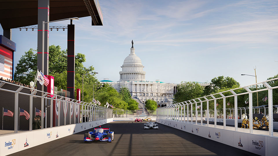INDYCAR Freedom 250 Grand Prix race course near the National Mall in Washington D.C.