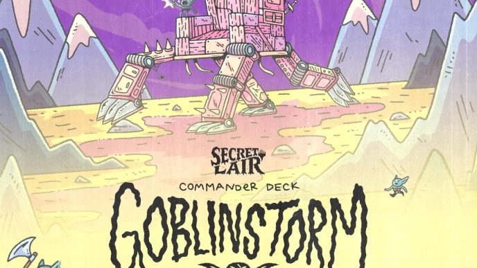 Magic: The Gathering Secret Lair Commander Deck Goblin Storm featuring exclusive Wizard of Barge artwork and Goblin-themed cards
