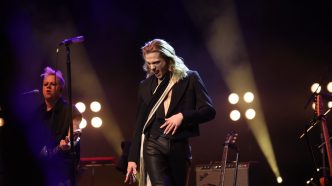 Sam Reid performs as The Vampire Lestat during the One Night Only LIVE event at New York City's Beacon Theatre.