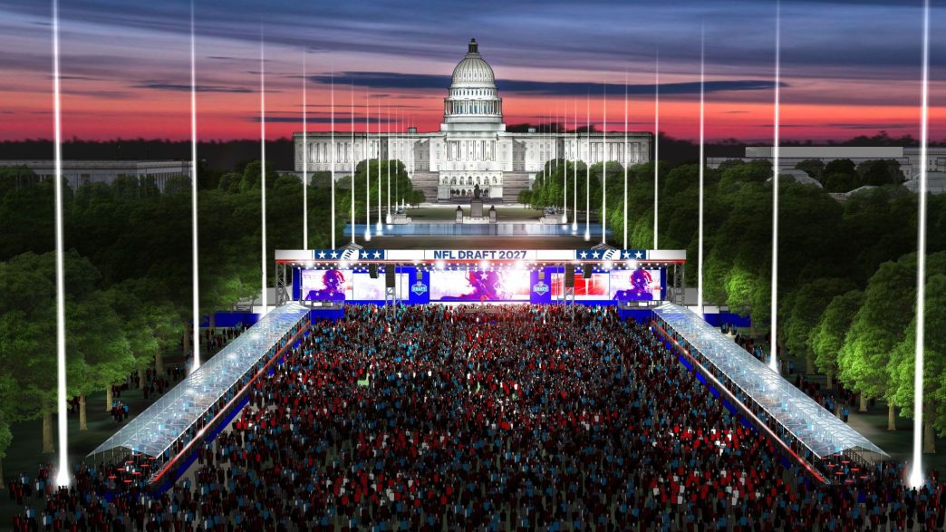 2027 NFL Draft set against the National Mall in Washington, D.C.