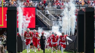 DC Defenders enter a filled Audi Field during the 2026 United Bowl championship game against the Louisville Kings