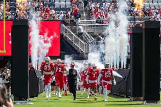 DC Defenders enter a filled Audi Field during the 2026 United Bowl championship game against the Louisville Kings