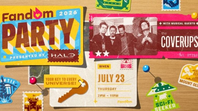 The Coverups featuring Billie Joe Armstrong announced as headliners for the 2026 Fandom Party during San Diego Comic-Con week.