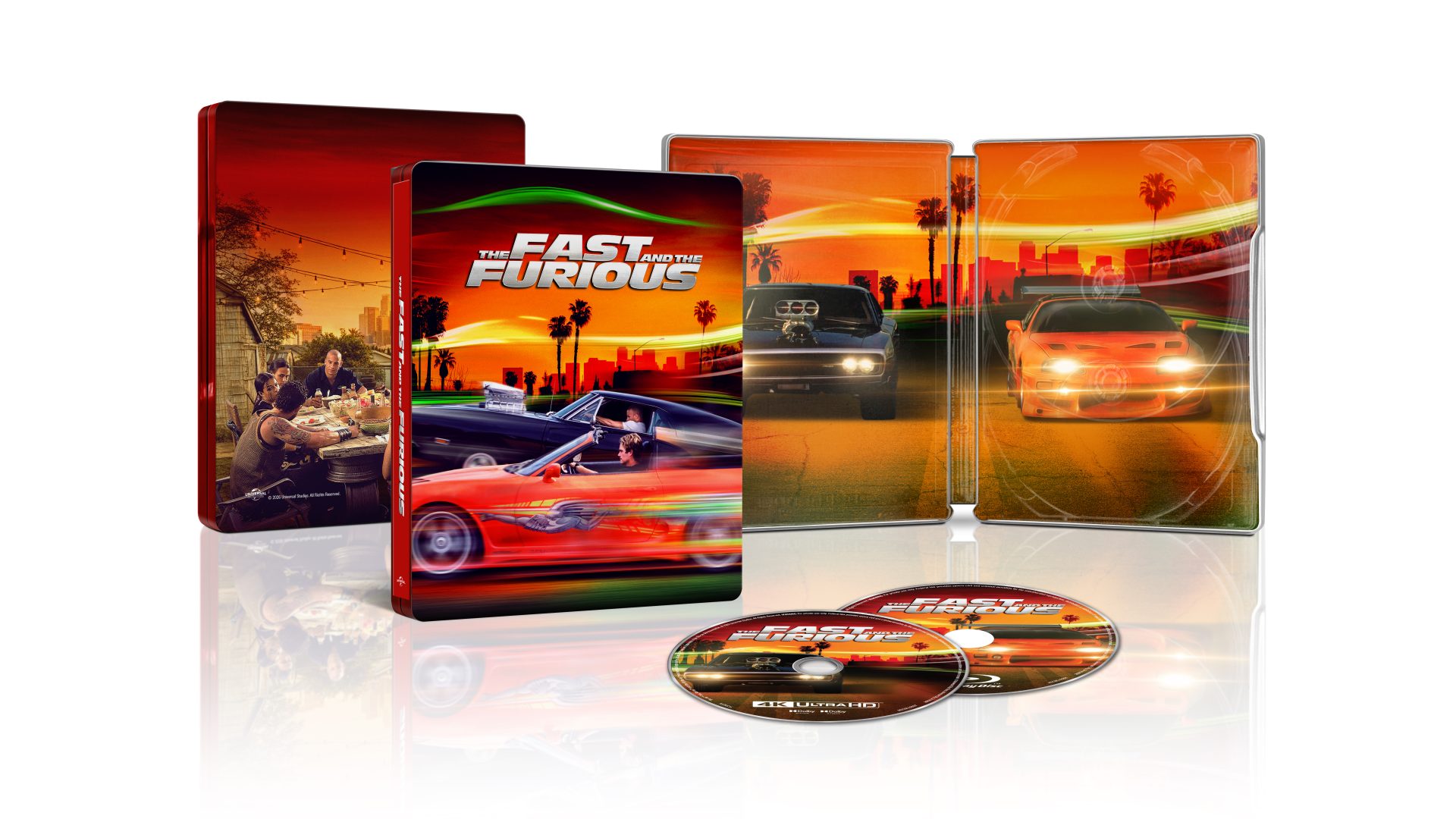 The Fast and the Furious 25th Anniversary 4K Ultra HD Steelbook featuring Vin Diesel and Paul Walker