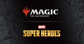Magic: The Gathering Marvel Super Heroes promotional artwork announcing preview season ahead of the June 2026 release.