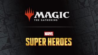 Magic: The Gathering Marvel Super Heroes promotional artwork announcing preview season ahead of the June 2026 release.