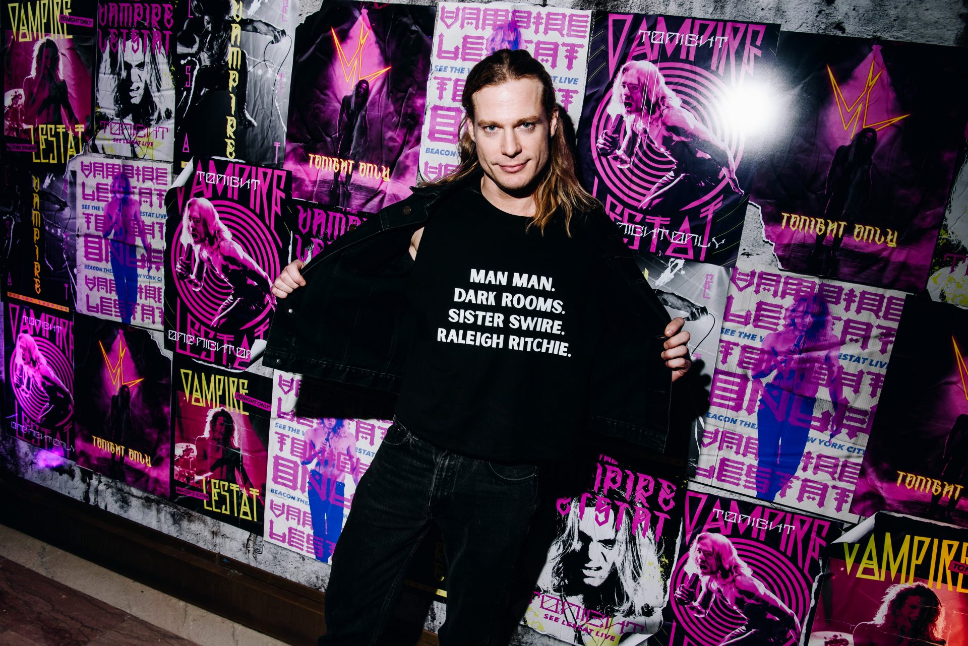 Sam Reid attends The Vampire Lestat: One Night Only LIVE event at New York City's Beacon Theatre ahead of the AMC premiere.