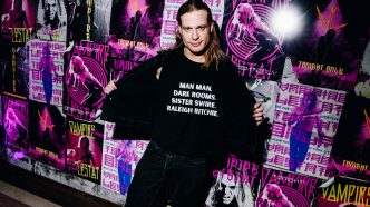 Sam Reid attends The Vampire Lestat: One Night Only LIVE event at New York City's Beacon Theatre ahead of the AMC premiere.
