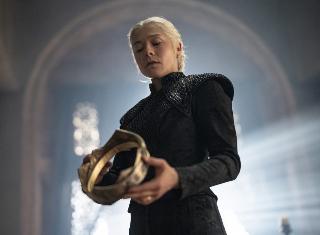 Emma D’Arcy as Rhaenyra Targaryen in House of the Dragon Season 3.