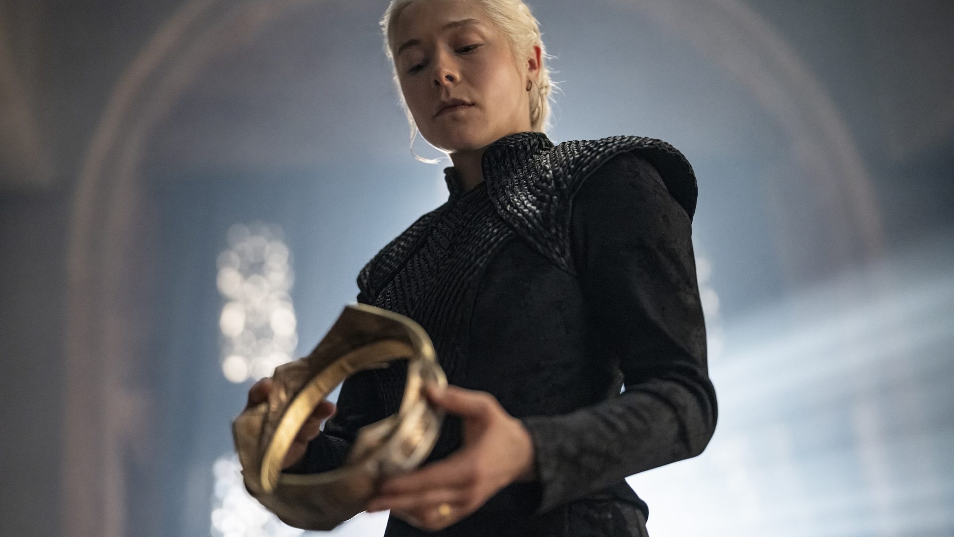 Emma D’Arcy as Rhaenyra Targaryen in House of the Dragon Season 3.