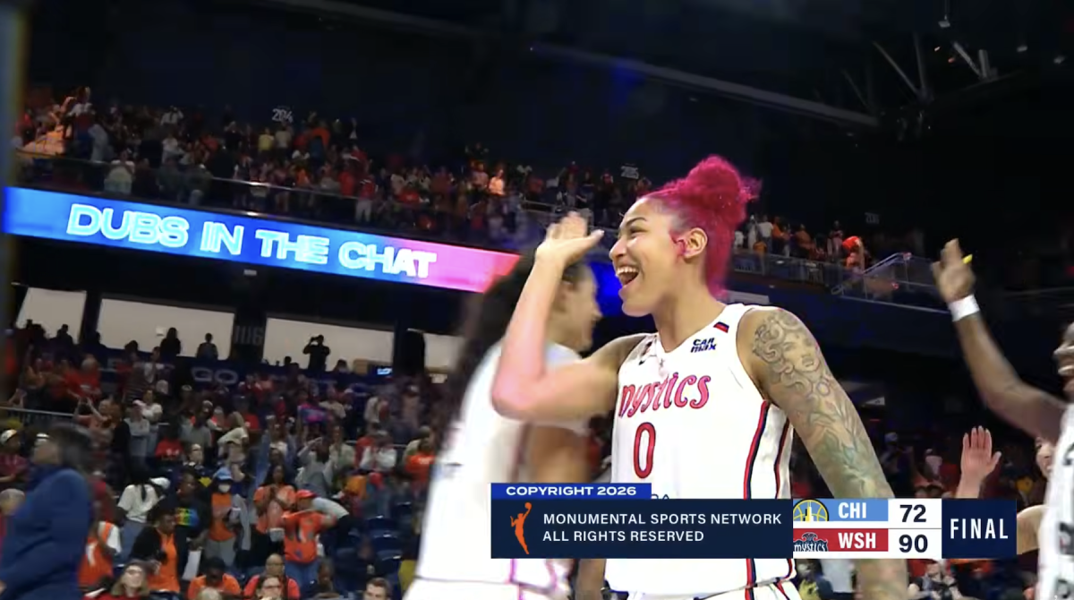 Shakira Austin. Washington Mystics vs. Chicago Sky on June 2, 2026