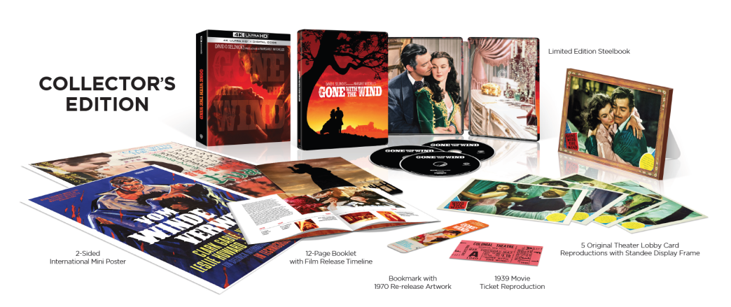 Gone with the Wind 4K Ultra HD Blu-ray and Digital release from Warner Bros. Discovery Home Entertainment.