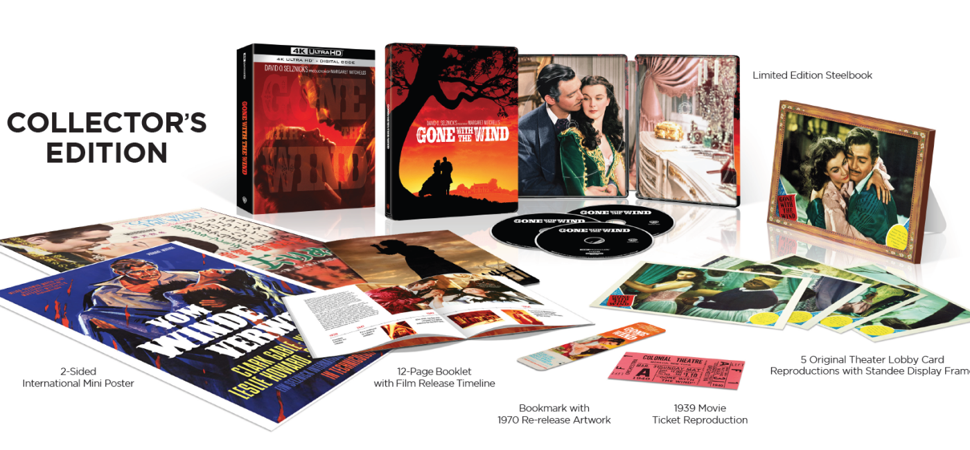 Gone with the Wind 4K Ultra HD Blu-ray and Digital release from Warner Bros. Discovery Home Entertainment.