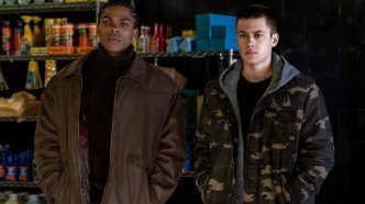 Spence Moore as young Ghost and Charlie Mann as young Tommy in STARZ series Power: Origins.
