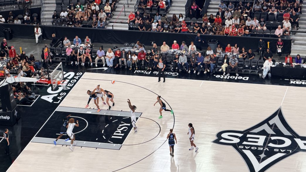 Las Vegas Aces 98-90 victory over the Chicago Sky at T-Mobile Arena.