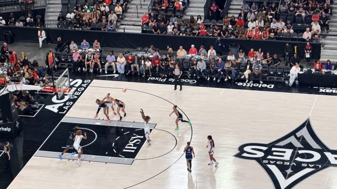 Las Vegas Aces 98-90 victory over the Chicago Sky at T-Mobile Arena.