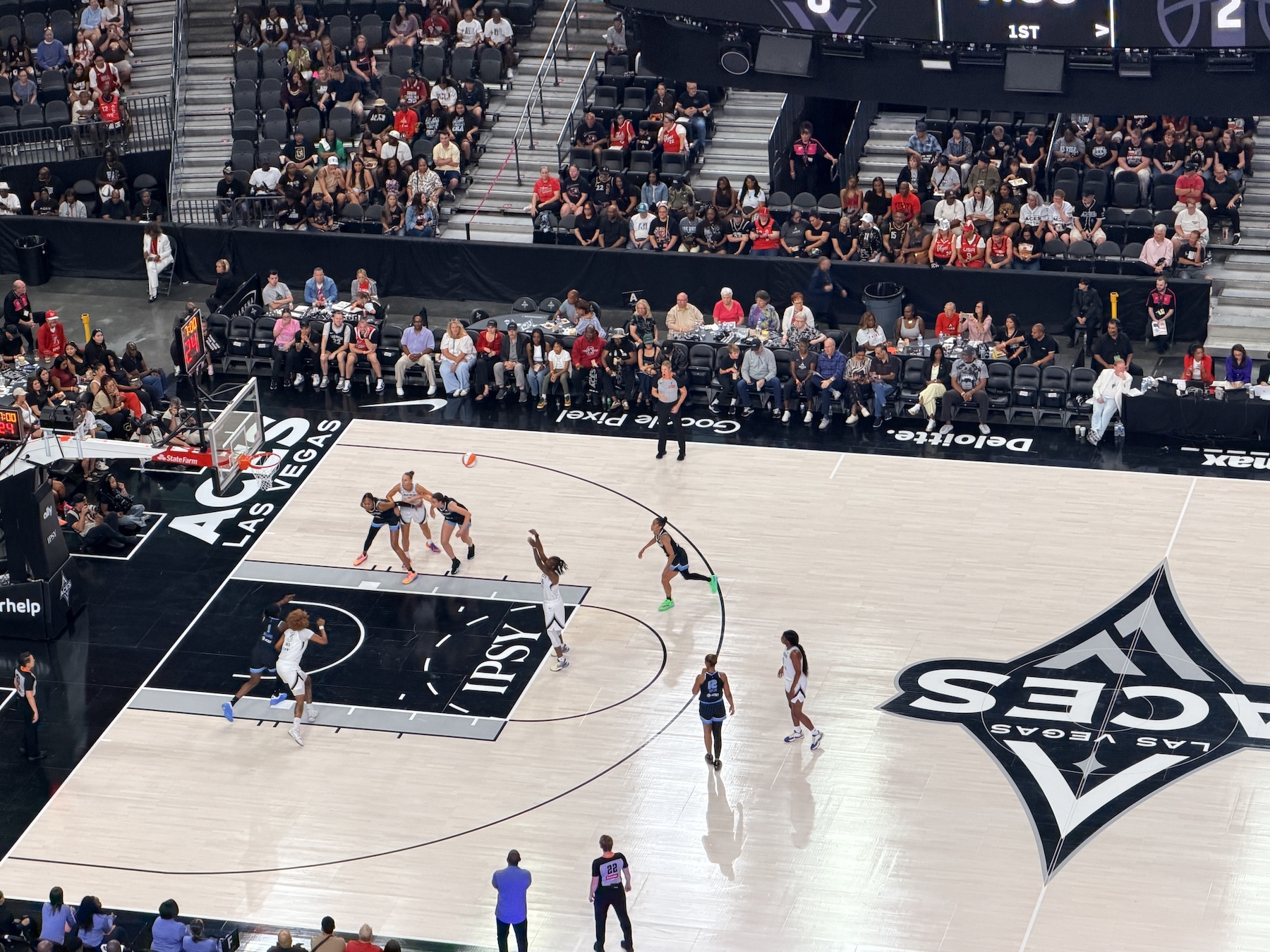Las Vegas Aces 98-90 victory over the Chicago Sky at T-Mobile Arena.