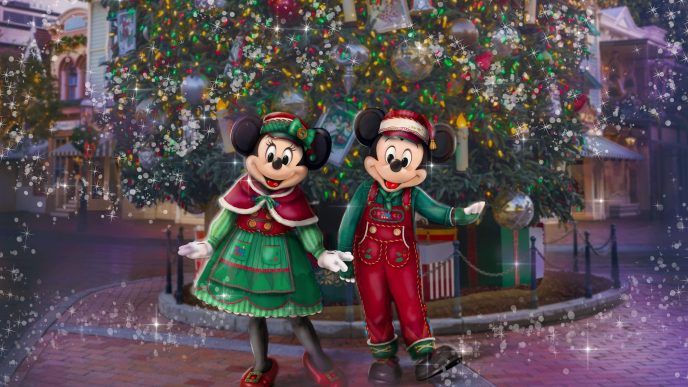 Disneyland Resort celebrates the 2026 holiday season with World of Color - Season of Light, festive décor, seasonal entertainment, and Disney holiday traditions.