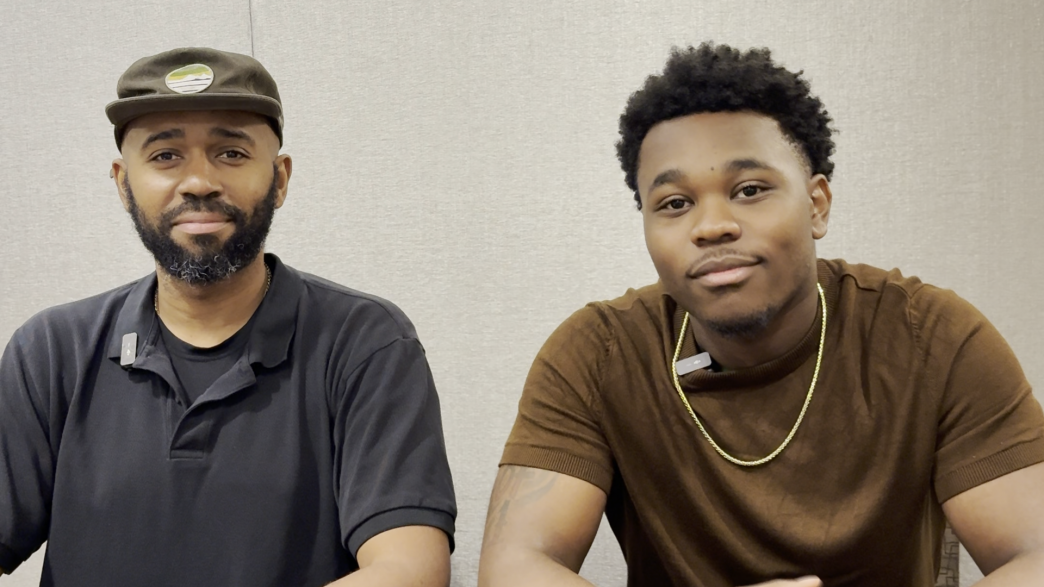 Jalyn Hall and Phil Augusta Jackson discuss The Fall and Rise of Reggie Dinkins during an exclusive NABJ 2026 interview.