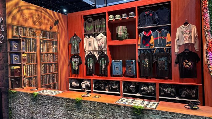 Heroes & Villains booth at San Diego Comic-Con 2026 featuring Marvel and Star Wars exclusive merchandise.