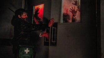 Austin Abrams as Bryan in Zach Cregger’s Resident Evil.