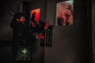Austin Abrams as Bryan in Zach Cregger’s Resident Evil.