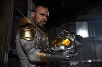 Jason David Frank as Erik Reed, the White Dragon, in Legend of the White Dragon.