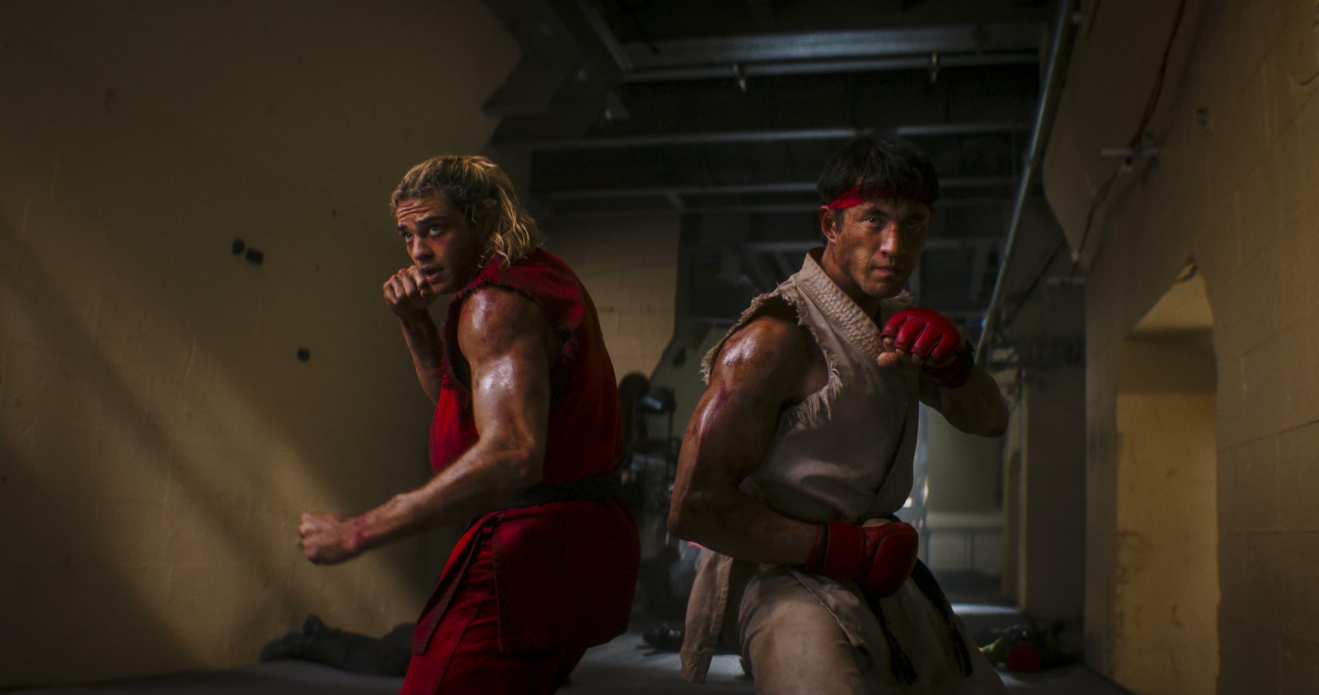 Andrew Koji as Ryu and Noah Centineo as Ken Masters in Street Fighter.