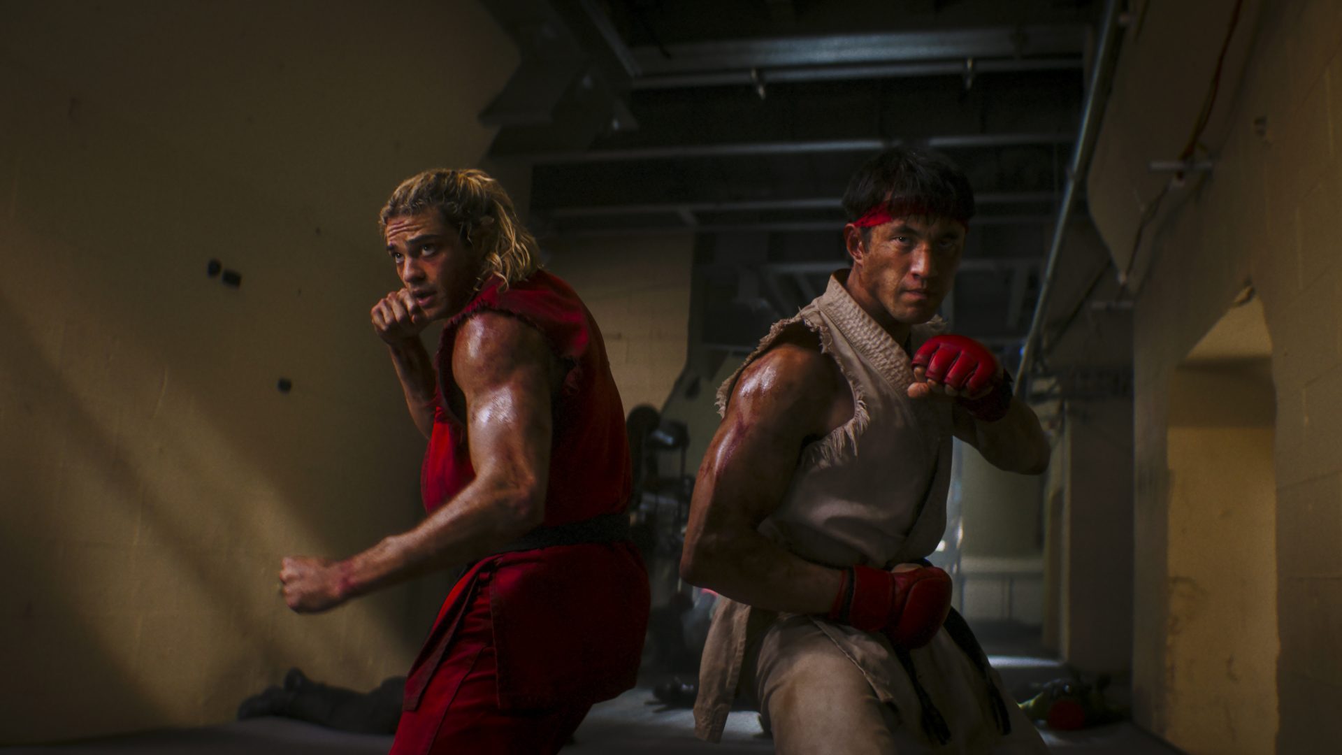 Andrew Koji as Ryu and Noah Centineo as Ken Masters in Street Fighter.